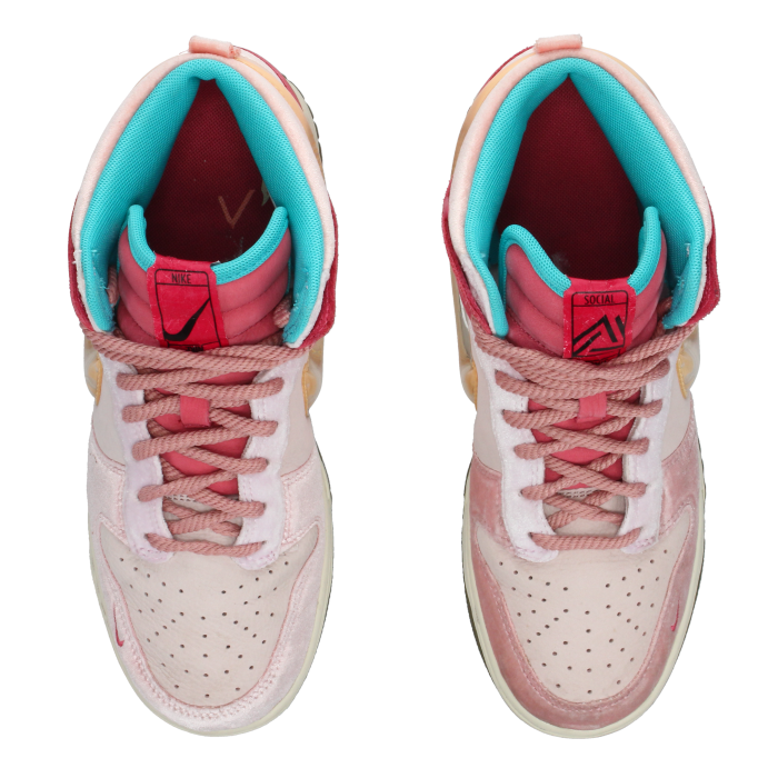 Social Status x Nike Dunk Mid 'Strawberry Milk' - Side View