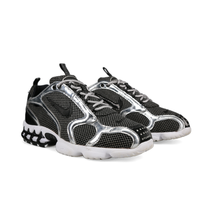 Stussy X Nike Air Zoom Spiridon Caged 2 'Pure Platinum' - Front View