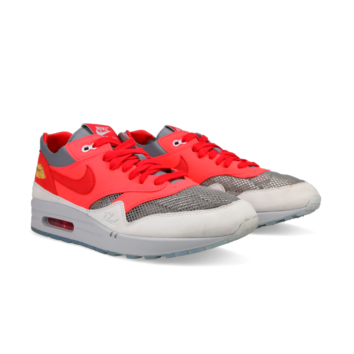 CLOT X Nike Air Max 1 'Kiss Of Death-Solar Red' - Front View