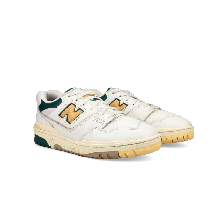 Aimé Leon Dore X New Balance 550 'Green Yellow' - Front View