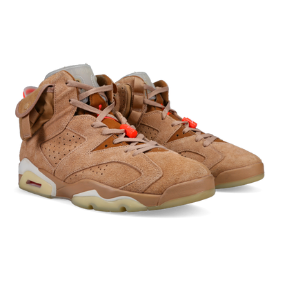 Travis Scott X Jordan 6 Retro 'British Khaki' - Front View