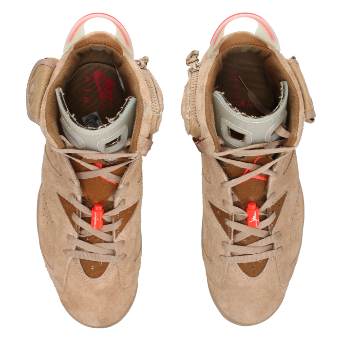 Travis Scott X Jordan 6 Retro 'British Khaki' - Side View