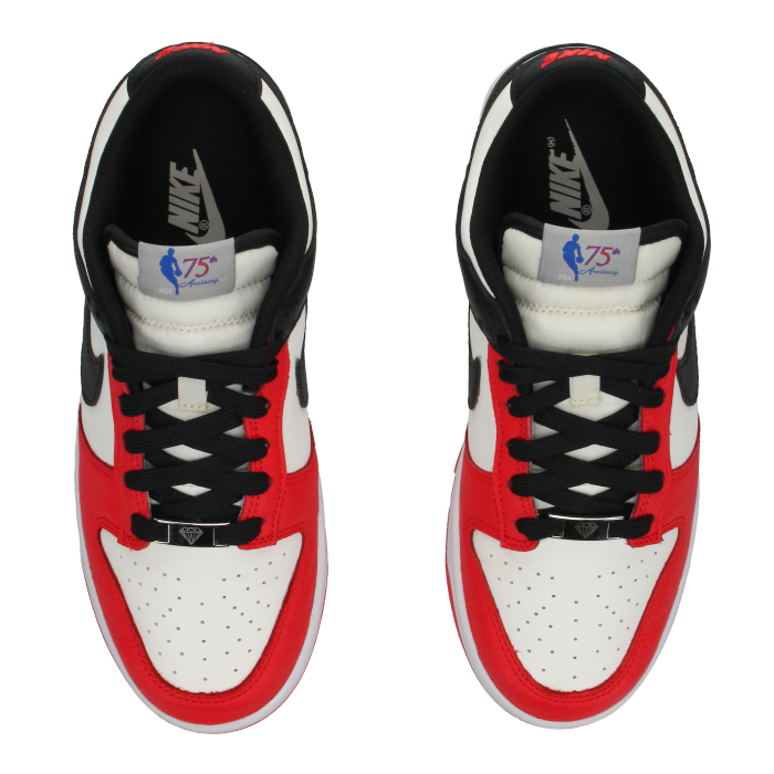 NBA X Nike Dunk Low EMB '75th Anniversary-Bulls' - Side View