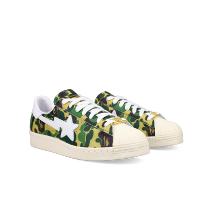 Adidas Superstar 80's X Bape 'ABC Camo' - Front View