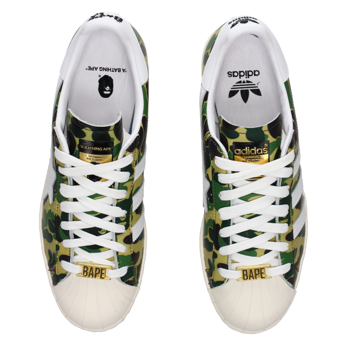 Adidas Superstar 80's X Bape 'ABC Camo' - Side View