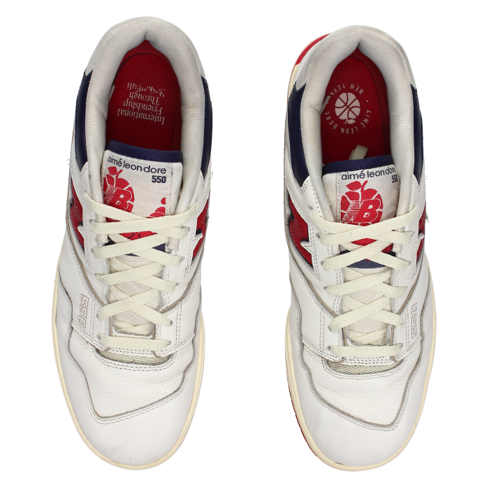 Aimé Leon Dore X New Balance 550 'Red Navy' - Side View