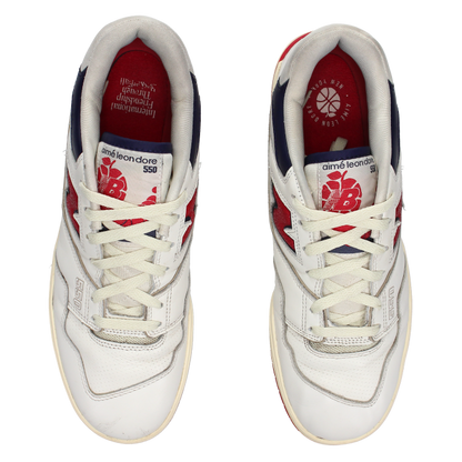 Aimé Leon Dore X New Balance 550 'Red Navy' - Side View