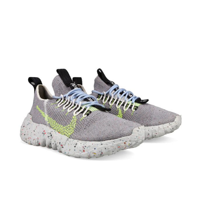 Nike Space Hippie 01 'Grey Volt' - Front View