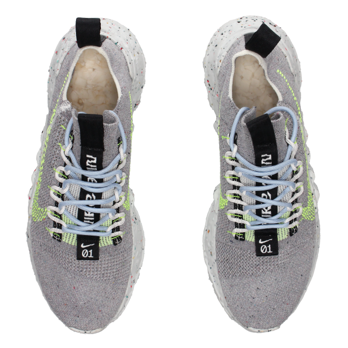 Nike Space Hippie 01 'Grey Volt' - Side View