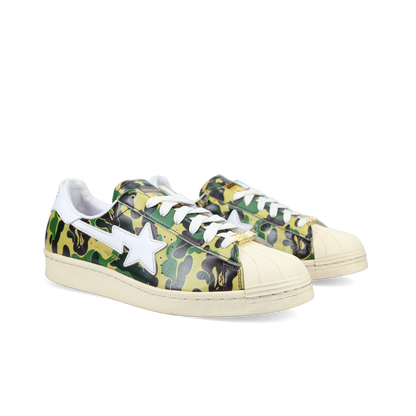 Adidas Superstar 80's X Bape 'ABC Camo' - Front View