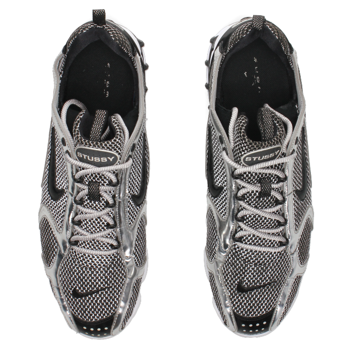 Stussy X Nike Air Zoom Spiridon Caged 2 'Pure Platinum' - Side View