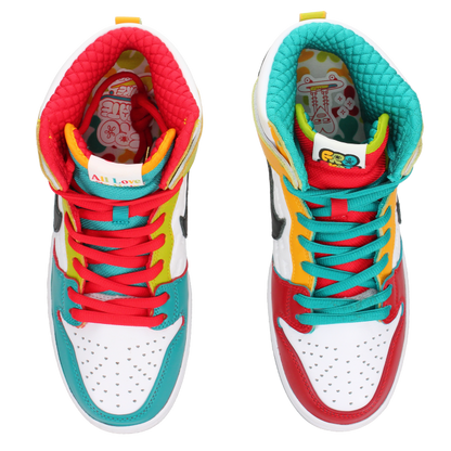 Froskate X Nike Dunk SB High 'All Love No Hate' - Side View