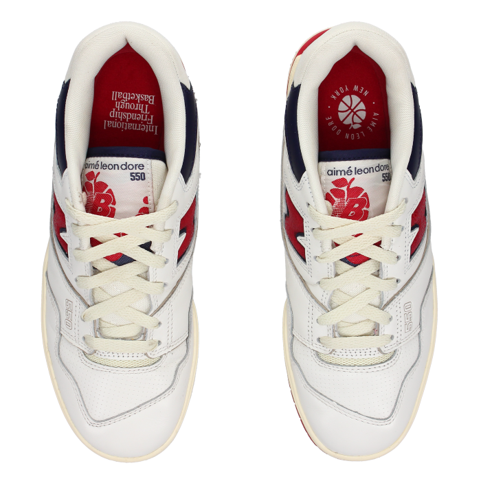 Aimé Leon Dore X New Balance 550 'Red Navy' - Side View