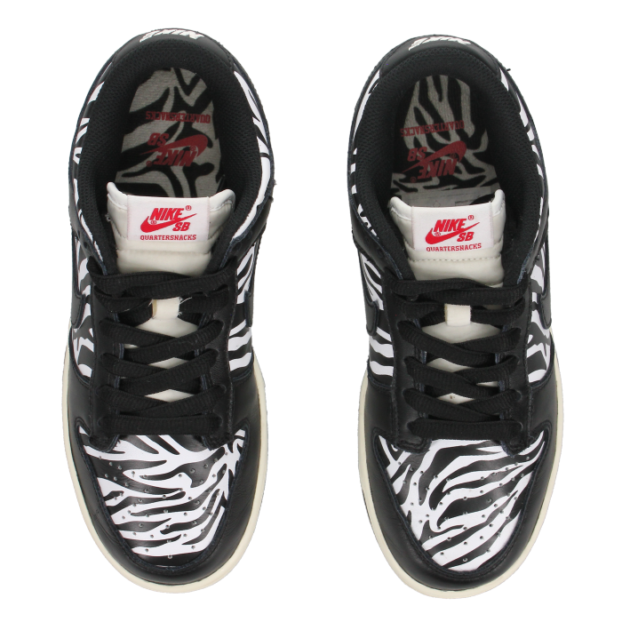 Nike SB Dunk Low X Quartersnacks ' Little Debbie's Zebra Cakes' - Side View