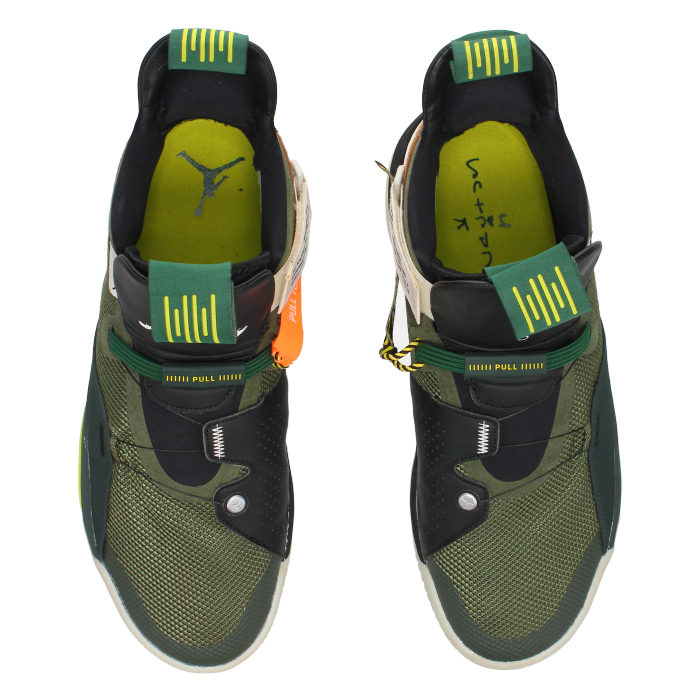 Jordan 33 NRG X Travis Scott 'Army Olive' - Side View