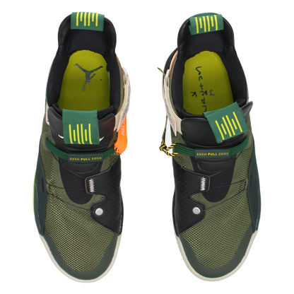 Jordan 33 NRG X Travis Scott 'Army Olive' - Side View