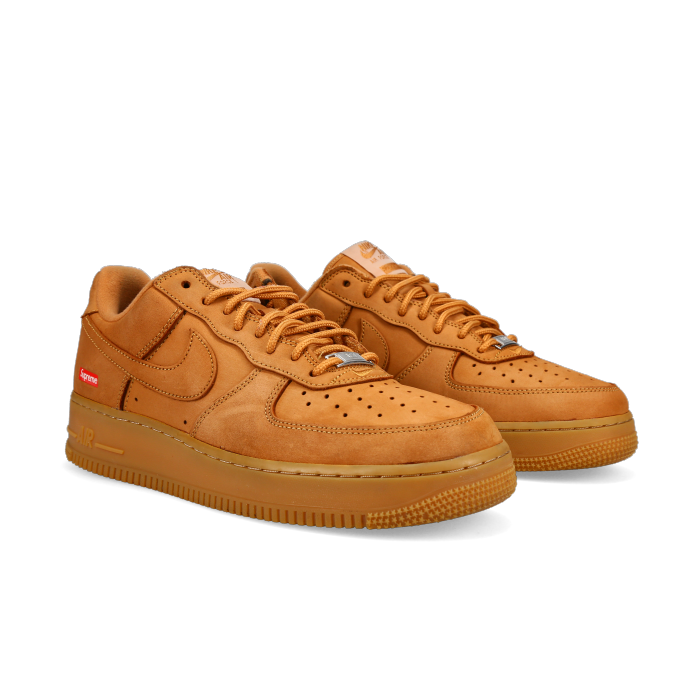 Supreme X Air Force 1 Low 'Box Logo - Wheat' - Front View