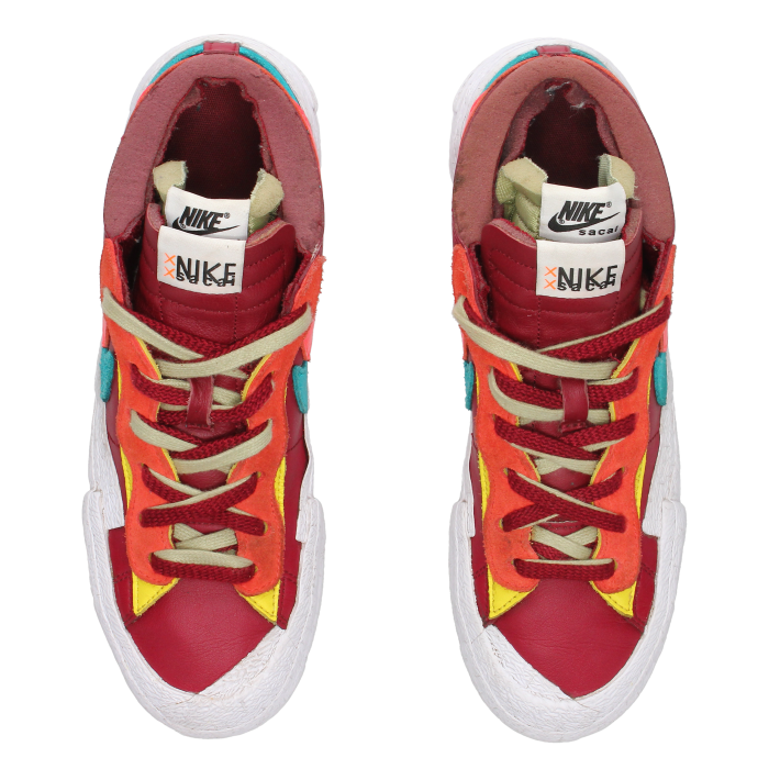 Kaws X Sacai X Nike Blazer Low 'Team Red' - Side View