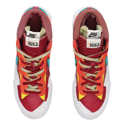 Kaws X Sacai X Nike Blazer Low 'Team Red' - Side View