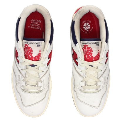 Aimé Leon Dore X New Balance 550 'Red Navy' - Side View