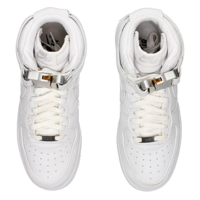 1017 Alyx 9SM X Nike Air Force 1 High 'Triple White' - Side View