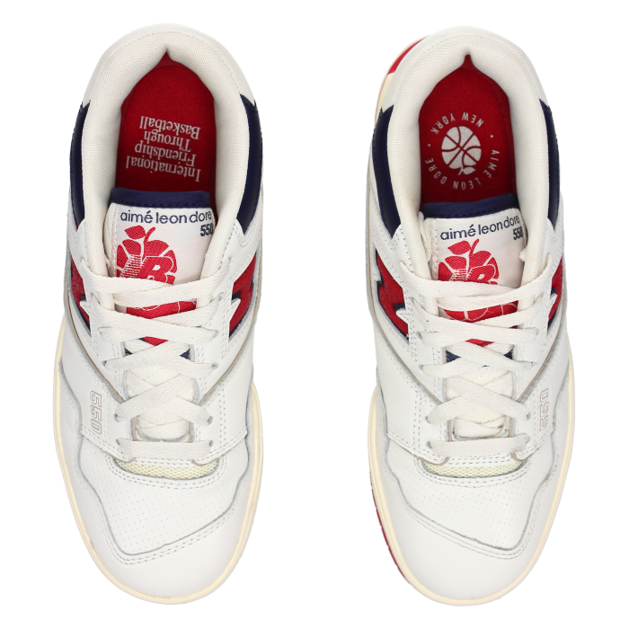 Aimé Leon Dore X New Balance 550 'Red Navy' - Side View