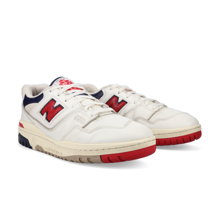 Aimé Leon Dore X New Balance 550 'Red Navy' - Front View