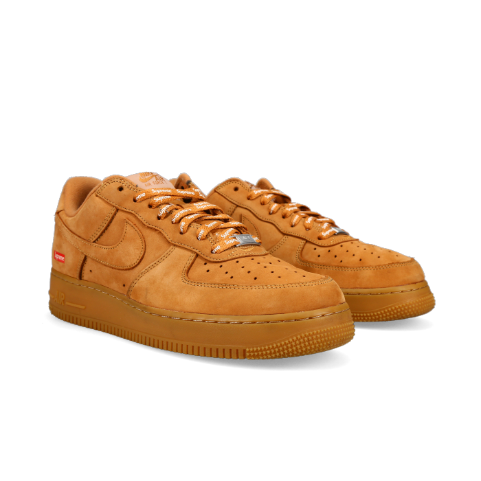 Supreme X Air Force 1 Low 'Box Logo - Wheat' - Front View