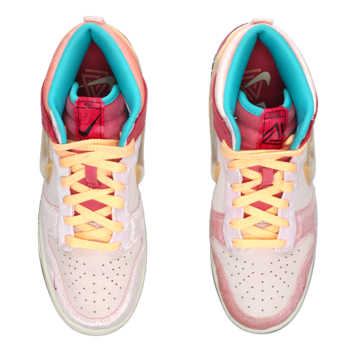 Social Status x Nike Dunk Mid 'Strawberry Milk' - Side View