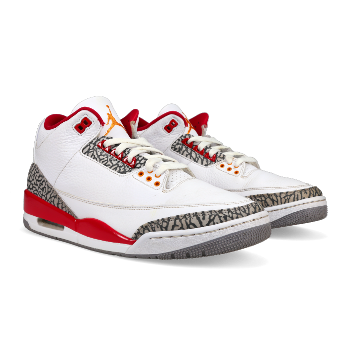 Jordan 3 Retro 'Cardinal Red' - Front View