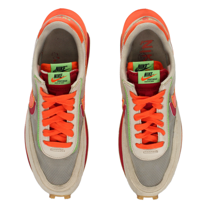 CLOT X Sacai X Nike LDWAFFLE 'Net Orange Blaze' - Side View