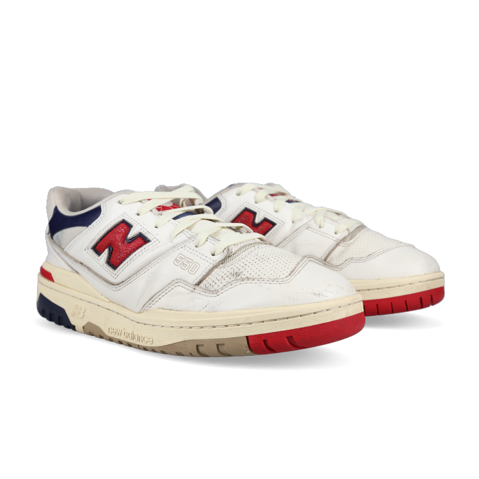 Aimé Leon Dore X New Balance 550 'Red Navy' - Front View