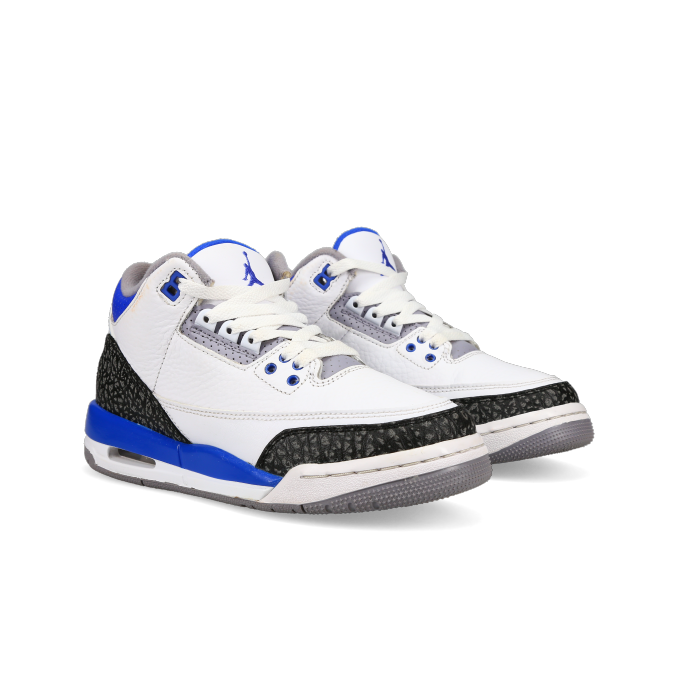 Jordan 3 Retro 'Racer Blue' (GS) - Front View