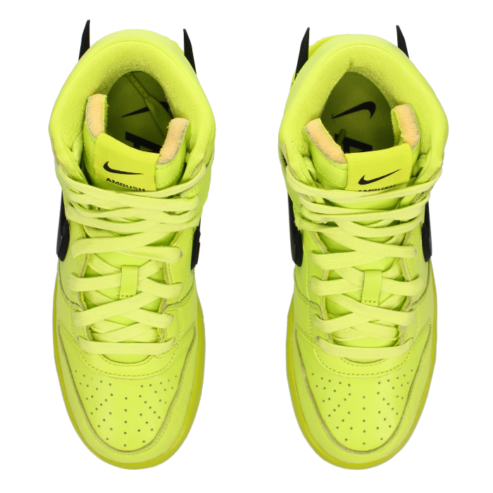 Nike Dunk High X Ambush 'Flash Lime' - Side View