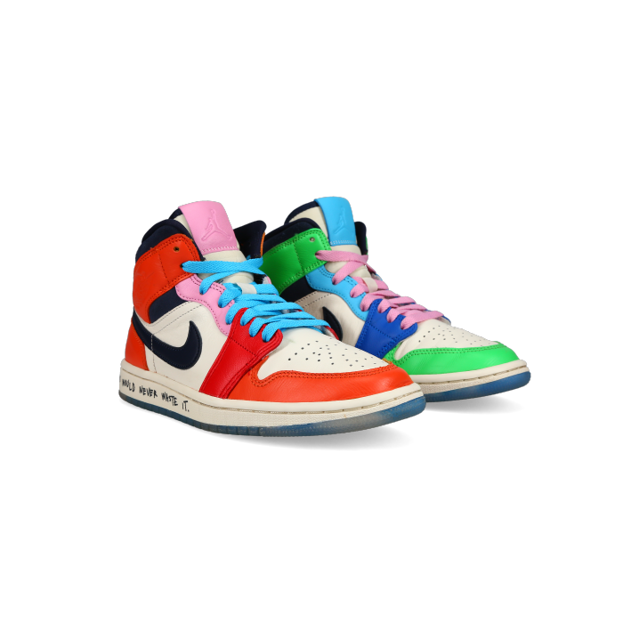 Melody Ehsani X Jordan 1 Mid 'Fearless' (W) - Front View