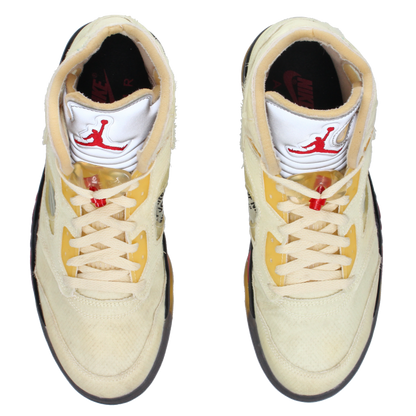 Off-White X Jordan 5 SP 'Sail' - Side View