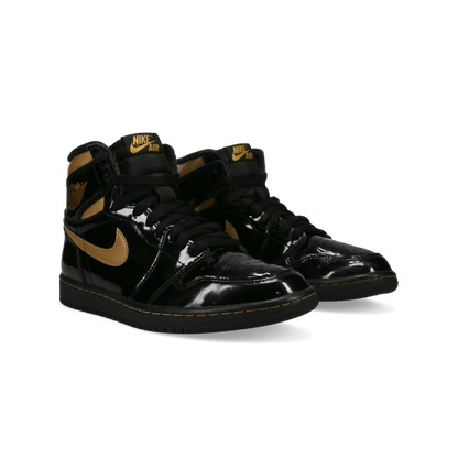 Jordan 1 Retro High OG 'Black Metallic Gold' - Front View