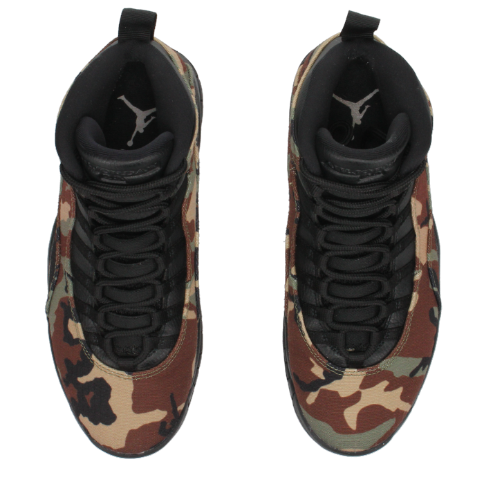 Jordan 10 Retro 'Woodland Camo' - Side View