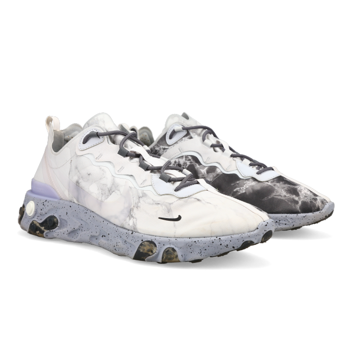 Kendrick Lamar X Nike React Element 55 'Pure Platinum' - Front View