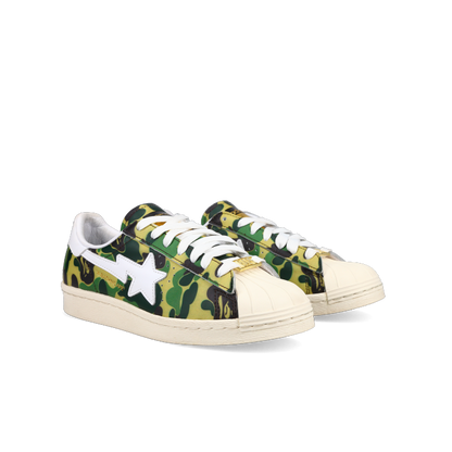 Bape X Adidas Superstar 80's 'ABC Camo' - Front View