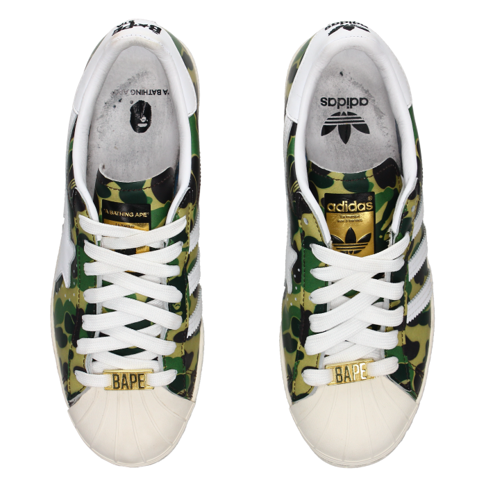 Bape X Adidas Superstar 80's 'ABC Camo' - Side View