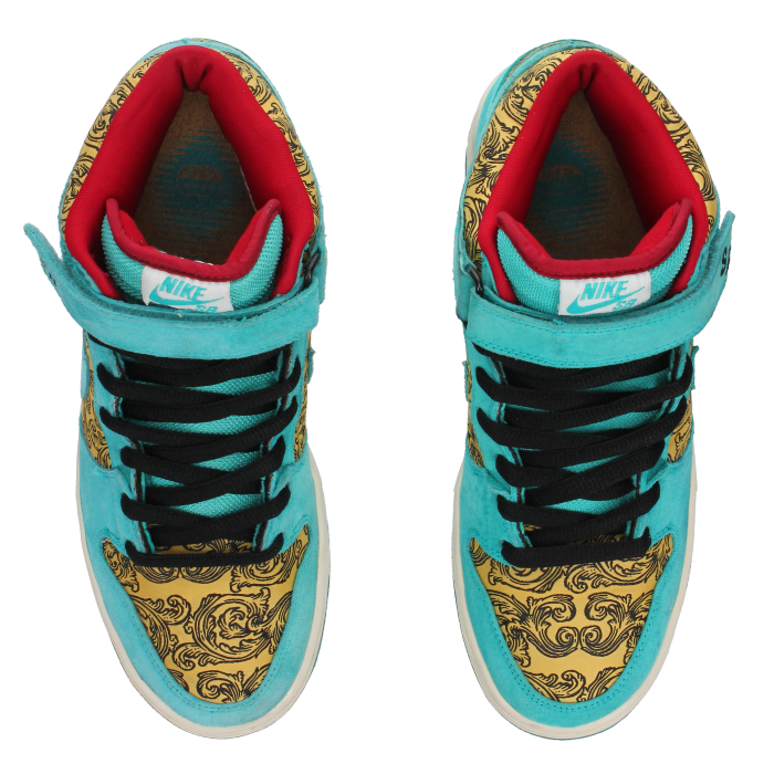 Nike Dunk Mid Premium SB 'Peacock' - Side View