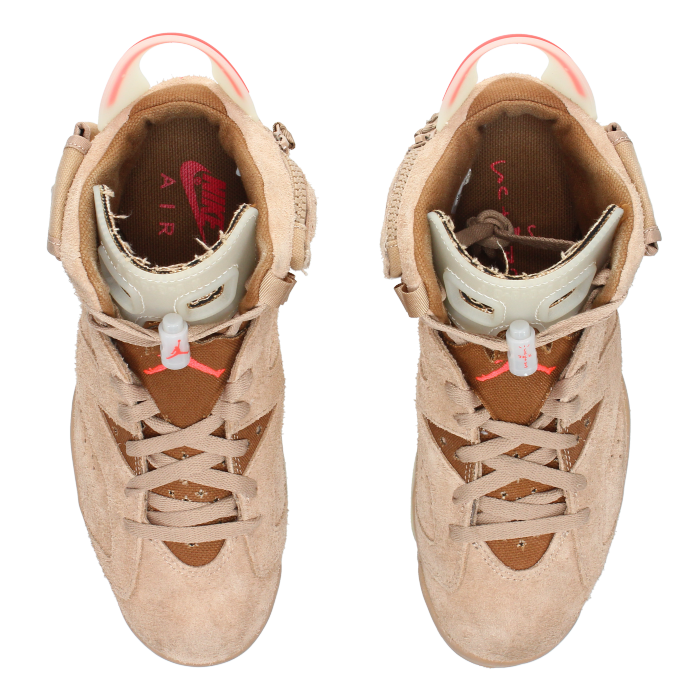 Travis Scott X Jordan 6 Retro 'British Khaki' - Side View