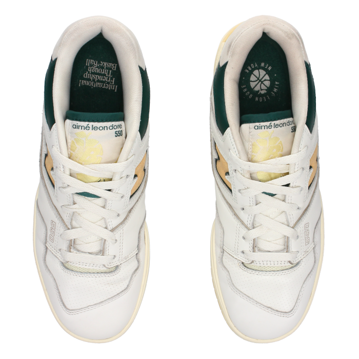 Aimé Leon Dore X New Balance 550 'Green Yellow' - Side View