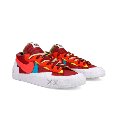 Sacai X Kaws X Nike Blazer Low 'Team Red' - Front View