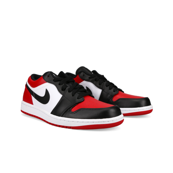 Jordan 1 Low 'Bred Toe' - Front View