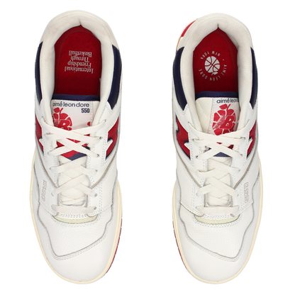 Aimé Leon Dore X New Balance 550 'Red Navy' - Side View