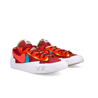 Sacai X Kaws X Nike Blazer Low 'Team Red' - Front View