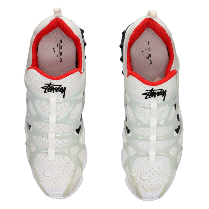 Stussy x Nike Air Zoom Spiridon Kukini 'White' - Side View