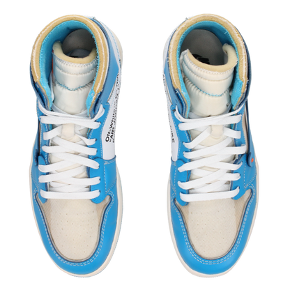 Off-White X Jordan 1 Retro High OG 'UNC' - Side View